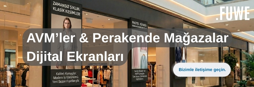 AVM’ler & Perakende Mağazalar Dijital Menüboard