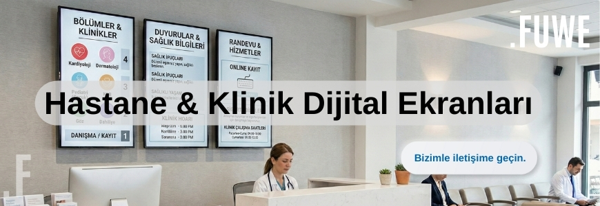 Hastane & Klinik Kantinleri Dijital Menüboard